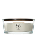 WoodWick Duftkerze Ellipse Fireside - 9 cm / 19 cm - Duftkerze im Glas - Holzdocht