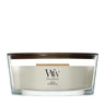 WoodWick Duftkerze Ellipse Fireside - 9 cm / 19 cm - Duftkerze im Glas - Holzdocht