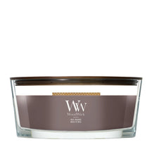 WoodWick Duftkerze Ellipse Iris Woods - 9 cm / 19 cm - Duftkerze im Glas - Holzdocht