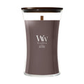 WoodWick Duftkerze Large Iris Woods - 18 cm / ø 10 cm - Duftkerze im Glas - Holzdocht