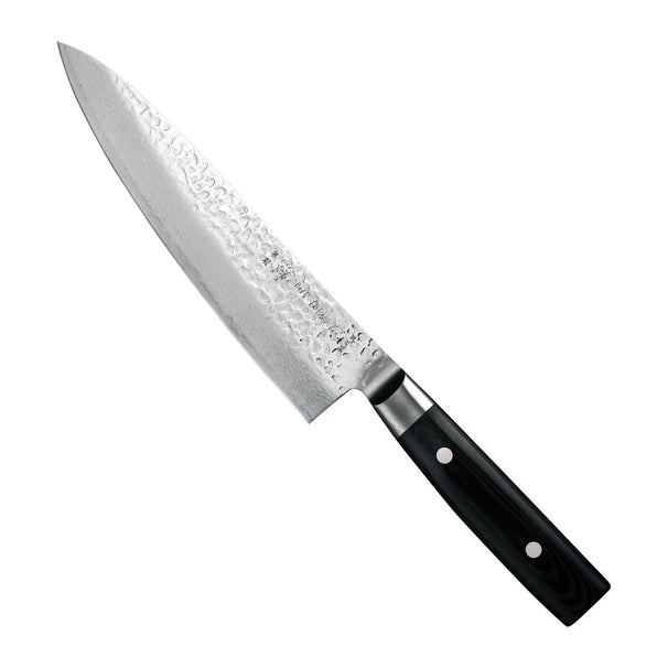 Yaxell Zen Kochmesser 20 cm – 37-lagiger Damaststahl – Griff aus Canvas-Micarta