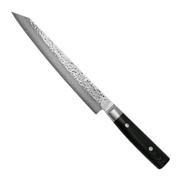 Yaxell Zen Fleischmesser 23 cm – 37-lagiger Damaststahl – Griff aus Canvas-Micarta