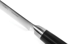 Yaxell Ran Kochmesser mit Antihaft-Noppen, 20 cm – 69-lagiger Damaststahl – Griff aus Canvas-Micarta