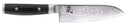 Yaxell Santoku-Messer - Klinge 16,5 cm – 69-lagiger Damaststahl – Griff aus Canvas-Micarta