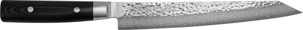 Yaxell Zen Fleischmesser 23 cm – 37-lagiger Damaststahl – Griff aus Canvas-Micarta