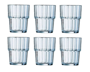 Arcoroc Tumbler Norvege Gehärtetes Glas 200 ml - 6 Stücke