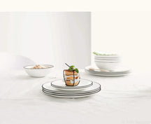 ASA Selection Speiseteller A Table Ligne Noire ø 26,5 cm - 4 Stück