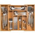  Cookinglife Besteckeinsatz - Bambus - ausziehbar - 28x34x5cm / 45x34x5cm