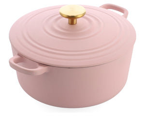 BK Braadpan Bourgogne Blush Pink Gietijzer ø 24 cm / 4.2 Liter