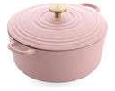 BK Bräter Bourgogne Blush Pink Gusseisen ø 28 cm / 6,7 Liter - emaillierte Antihaftbeschichtung