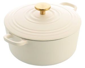 BK Braadpan Bourgogne Cream White Gietijzer ø 24 cm / 4.2 Liter