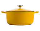 BK Bräter Bourgogne Sunny Yellow Gusseisen ø 24 cm / 4,2 Liter - emaillierte Antihaftbeschichtung