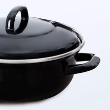 BK Braadpan Fortalit Emaille Zwart ø 30 cm / 5 Liter - detail 3