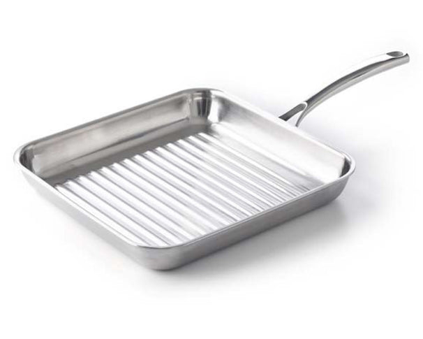 BK Grillpfanne Superior Tri-Ply Edelstahl 28 x 28 cm - ohne Antihaftbeschichtung