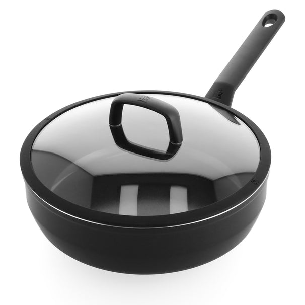 BK Schmorpfanne mit Deckel Easy Induction Schwarz ø 24 cm / 3,4 Liter - keramische Antihaftbeschichtung