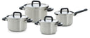 BK Topfset Flow Cool Edelstahl 4-teilig - Kochtöpfe ø 16, 18 & 20 cm & Stielkasserolle ø 16 cm