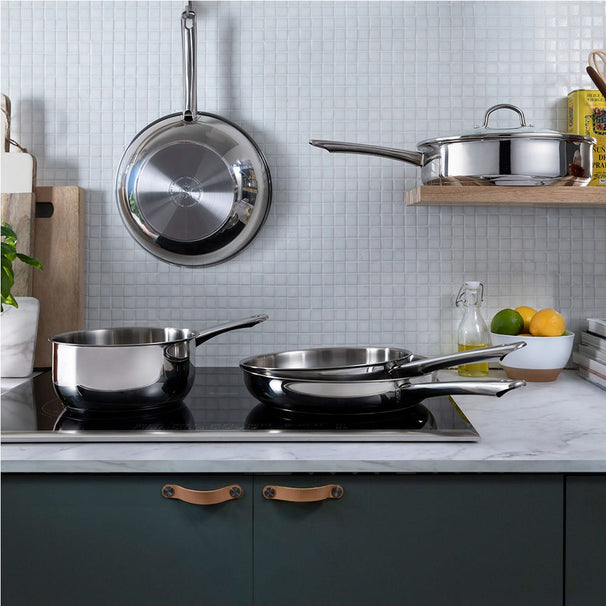 BK Sauteuse Bright Edelstahl ø 20 cm / 2,8 Liter - ohne Antihaftbeschichtung