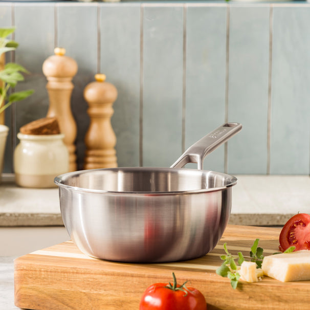 BK Sauteuse Peter Goossens Maestro 3-Ply Edelstahl ø 20 cm / 2,4 Liter - ohne Antihaftbeschichtung