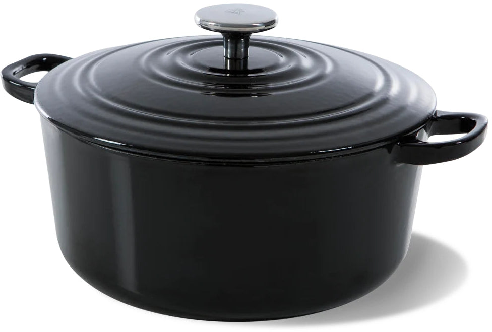 BK Bratpfanne Bourgogne Jet Black Gusseisen ø 28 cm / 6.7 Liter - emaillierte Antihaftbeschichtung