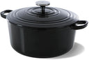 BK Bräter Bourgogne Jet Black Gusseisen ø 28 cm / 6.7 Liter - emaillierte Antihaftbeschichtung