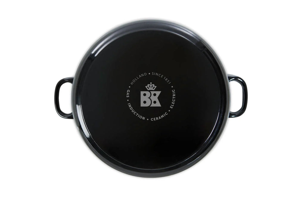 BK Bräter Bourgogne Jet Black Gusseisen ø 28 cm / 6.7 Liter - emaillierte Antihaftbeschichtung