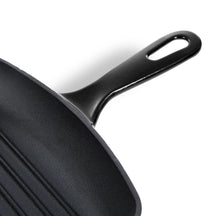 BK Grillpfanne Bourgogne Jet Black Gusseisen 26 x 26 cm - emaillierte Antihaftbeschichtung