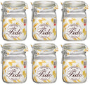Bormioli Rocco Fido Einmachgläser, 11 x 11 cm / 1 Liter – 6 Stück
