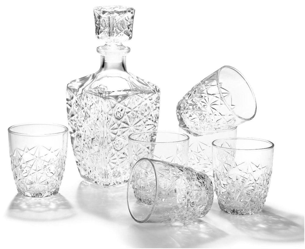 Bormioli Rocco Whiskey Set Dedalo 7-teilig