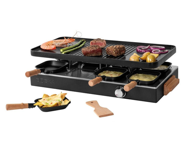 Boska Raclette-Grill Party - 8 Personen - 1700 W - keramische Antihaftbeschichtung
