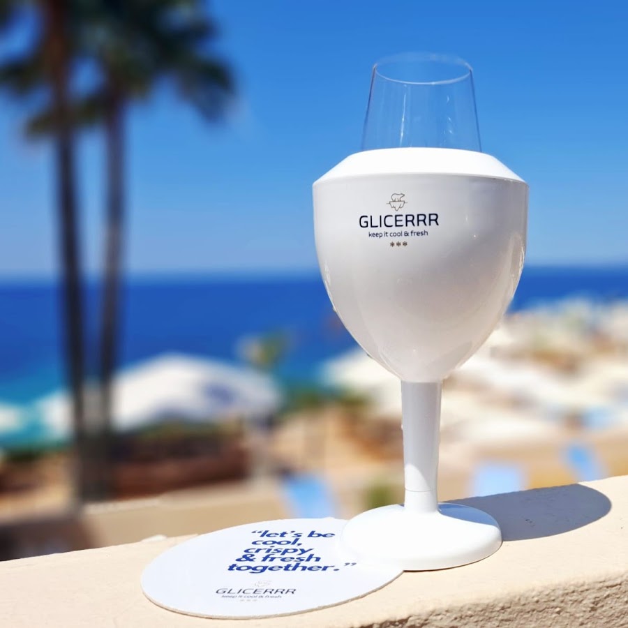 GLICERRR Weinglaskühler- und Halterset + Glas