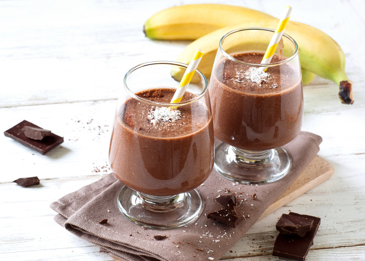 mit Banane und Kokos