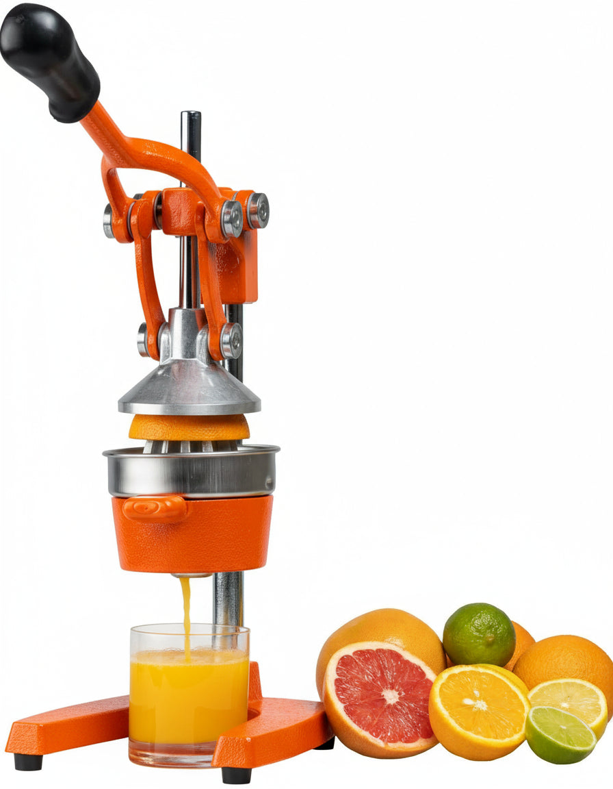 Cookinglife Zitruspresse - Gusseisen - Hebelmodell - Orange