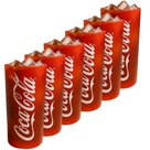 Coca Cola Gläser - Longdrinkgläser - Erfrischungsgetränkgläser - Rot 270 ml - 6 Stück