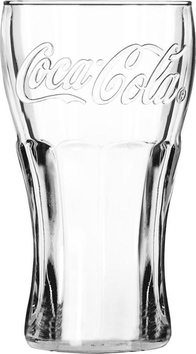 Coca Cola Gläser - Longdrinkgläser - Erfrischungsgetränkgläser - Transparent 370 ml - 4 Stück