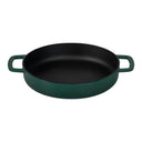 Combekk Bratpfanne mit 2 Griffen Gusseisen Holly Green ø 24 cm - emaillierte Antihaftbeschichtung