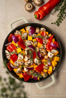 Combekk Koekenpan Skillet met 2 grepen Gietijzer Sand ø 24 cm - sfeerbeeld 3
