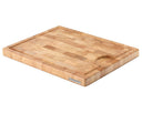 Continenta Holz Schneidebrett mit Saftrille - Stirnholz - 37 x 29 cm