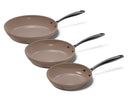 CP Bratpfannenset Taupe of Mind 3-teilig - ø 20, 24 & 28 cm - keramische Antihaftbeschichtung