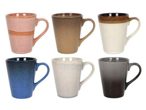 Studio Tavola Kaffeetassen mit Henkel Earth - 310 ml - 6 stuks