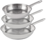 Cookinglife Bratpfannenset Superior Triply Edelstahl 3-teilig - ø 20, 24 & 28 cm - geeignet für alle Wärmequellen - ohne Antihaftbeschichtung