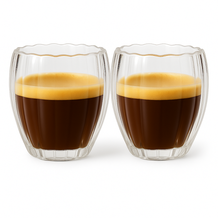 Cookinglife Doppelwandige Espressogläser Pumpkin 80 ml - 2 Stück
