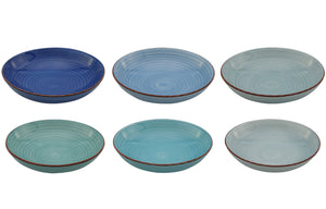 Cookinglife Pastateller Delice Blau ø 23 cm - 6 Stück