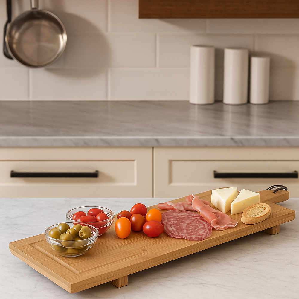 Cookinglife Servierbrett XL - Bambus - 88 x 26 cm