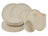 Cookinglife Geschirrset Cardida Beige 18-teilig / 6 Personen - 6 Speiseteller, 6 Frühstücksteller und 6 Schalen