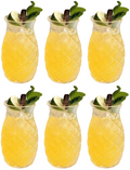 Cookinglife Cocktailgläser / Tiki Ananas Gläser - 400 ml - 6 Stück