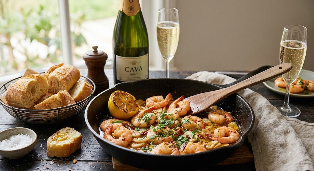 Saftige Gambas mit Knoblauch, Chili und einem Hauch Zitrone. Fertig in einer Viertelstunde.