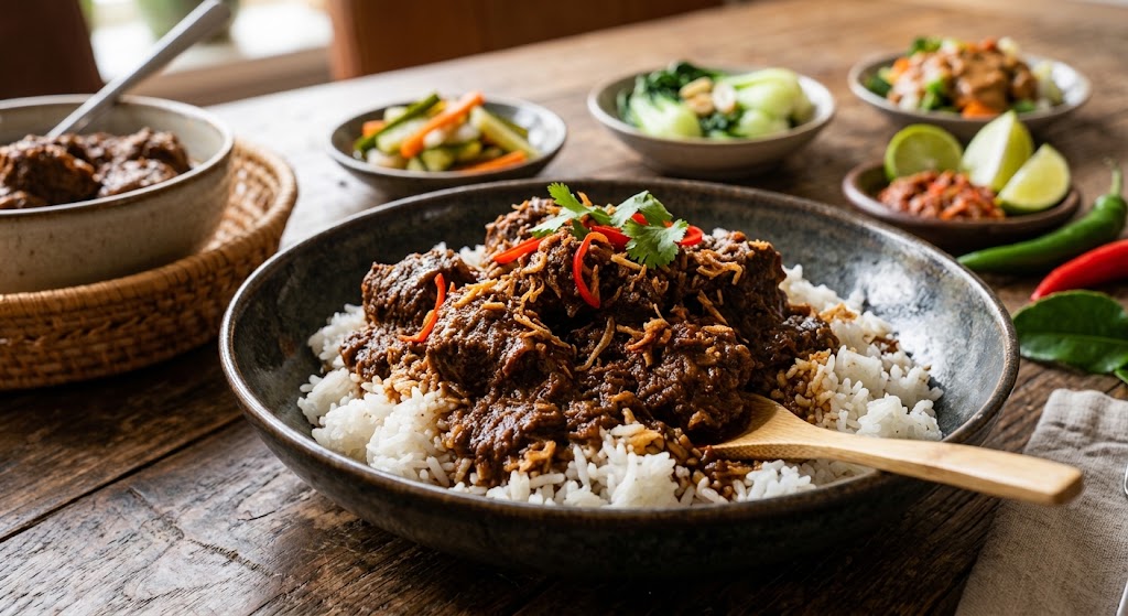 Das geschmackvollste indonesische Rindfleisch, das du je servierst.