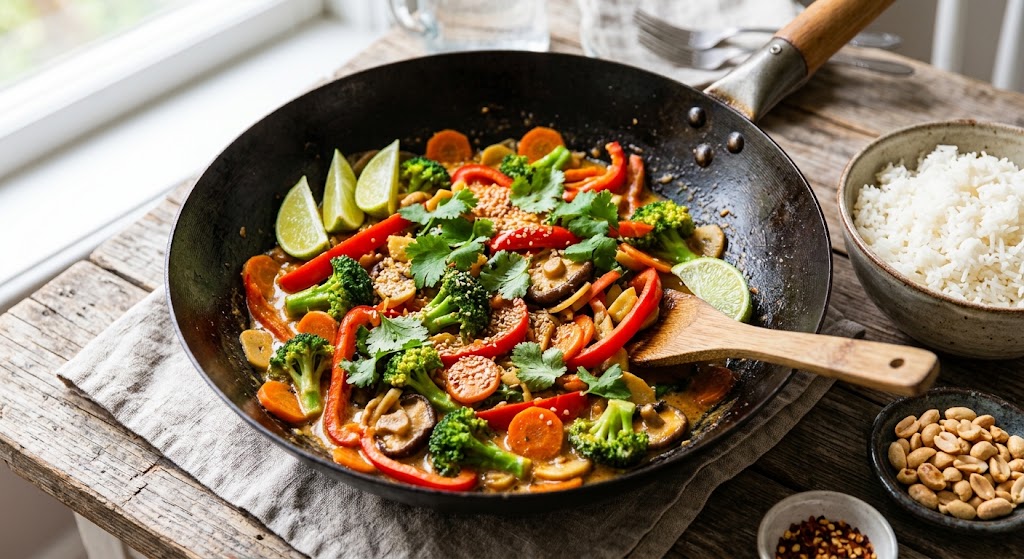 Schnell, farbenfroh und voller Geschmack aus dem Wok.