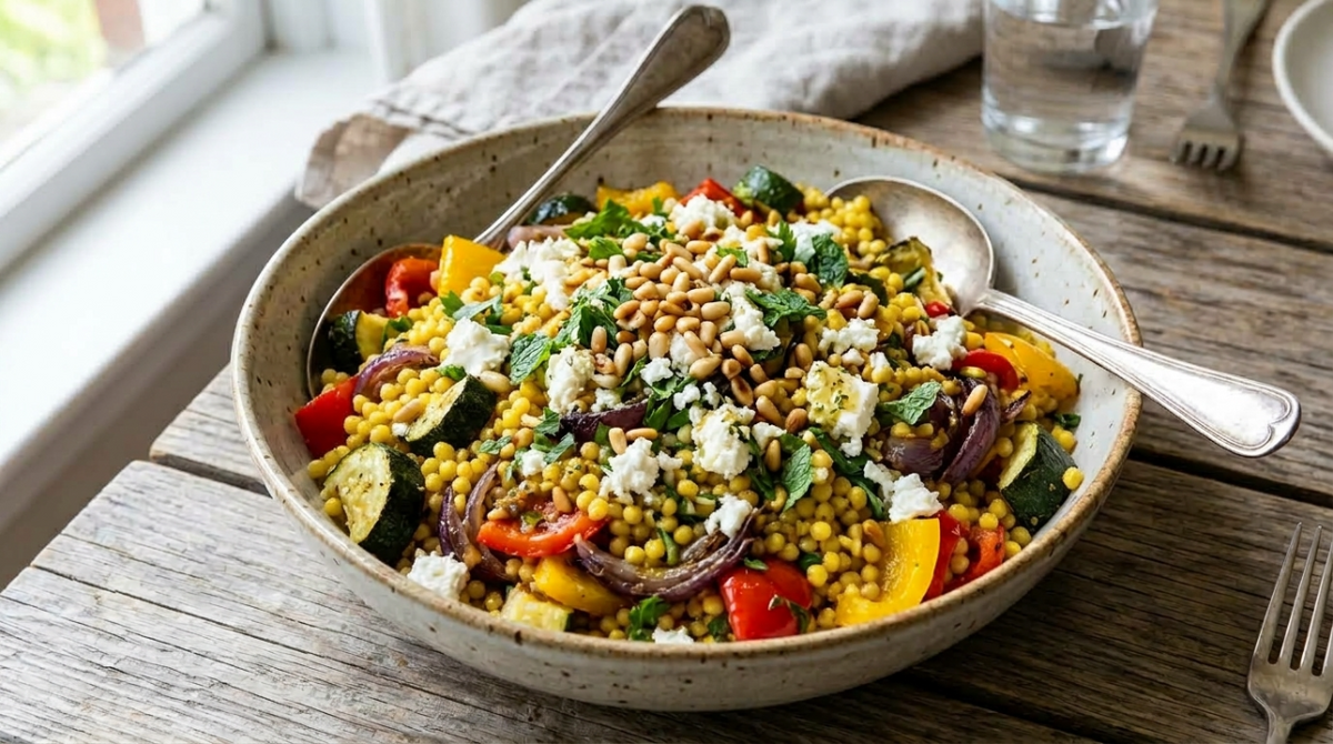 Ein bunter Salat, den du das ganze Jahr über zubereiten kannst.