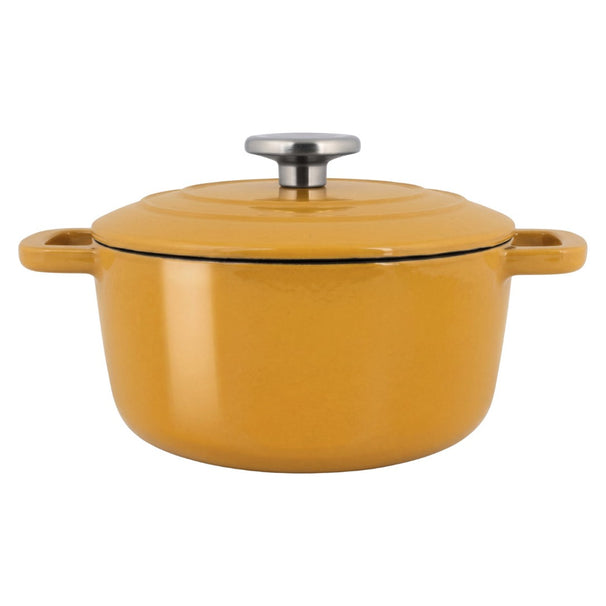 Cosy & Trendy Bräter Fontestic Gusseisen Amber Gold Ø 20 cm / 2,7 Liter – emailliert